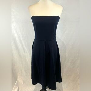 The Limited navy strapless midi dress size medium